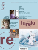 Couverture de Volume 37, numéro 3, hiver 2015, p. 5-106, Lurelu