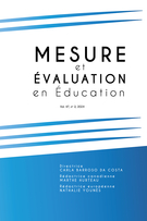 Couverture du numéro 'Volume 47, numéro 2, 2024' de la revue 'Mesure et évaluation en éducation'