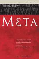 Couverture de La CIUTI, chef de file pour la promotion de l’employabilité et de la recherche, Volume 57, numéro 1, mars 2012, p. 1-273, Meta