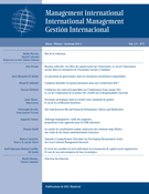 Couverture de Volume 17, numéro 2, hiver 2013, p. 11-184, Management international / International Management / Gestiòn Internacional