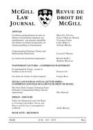 Couverture de Volume 62, numéro 4, june 2017, p. 923-1301, McGill Law Journal / Revue de droit de McGill