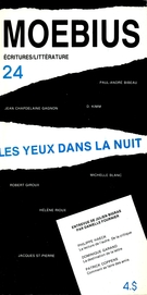 Couverture de Les yeux dans la nuit, Numéro 24, printemps 1985, p. 3-132, Moebius