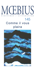 Couverture de Comme il vous plaira, Numéro 145, avril 2015, p. 7-145, Moebius