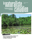 Couverture de Volume 139, numéro 2, été 2015, p. 2-54, Le Naturaliste canadien