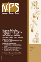 Couverture de Repenser la famille, renouveler les pratiques, adapter les politiques, Volume 24, numéro 2, printemps 2012, p. 1-299, Nouvelles pratiques sociales