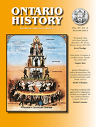 Couverture de Volume 105, numéro 2, fall 2013, p. 143-256, Ontario History