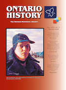 Couverture du numéro 'Volume 114, numéro 2, fall 2022' de la revue 'Ontario History'