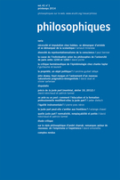 Couverture de Volume 41, numéro 1, printemps 2014, p. 3-230, Philosophiques