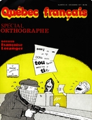 Couverture de Spécial orthographe, Numéro 28, décembre 1977, p. 2-62, Québec français