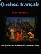 Couverture de Jean Barbeau, Numéro 35, octobre 1979, p. 2-71, Québec français