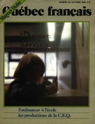Couverture de Les enfants en difficultés d’apprentissage, Numéro 39, octobre 1980, p. 2-69, Québec français