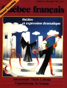 Couverture de Théâtre et expression dramatique, Numéro 44, décembre 1981, p. 3-87, Québec français
