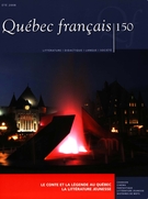 Couverture de La littérature jeunesse, Numéro 150, été 2008, p. 1-114, Québec français