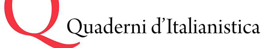 Logo pour Quaderni d'Italianistica