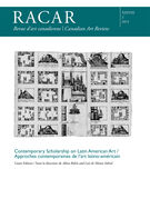 Couverture de Contemporary Scholarship on Latin American Art, Volume 38, numéro 2, 2013, p. 1-141, RACAR : Revue d'art canadienne / Canadian Art Review