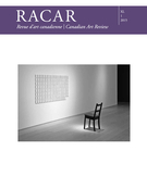 Couverture de Volume 40, numéro 1, 2015, p. 1-110, RACAR : Revue d'art canadienne / Canadian Art Review