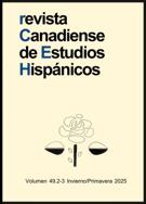 Couverture du numéro 'Volume 49, numéro 2-3, hiver–printemps 2025' de la revue 'Revista Canadiense de Estudios Hispánicos'