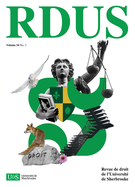 Couverture du numéro 'Droit, technologies et société' de la revue 'Revue de droit de l'Université de Sherbrooke'