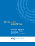 Couverture de Recherche qualitative en contexte africain, Volume 31, numéro 1, janvier 2012, p. 1-274, Recherches qualitatives