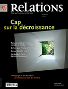 Couverture de Cap sur la décroissance, Numéro 765, juin 2013, p. 3-42, Relations