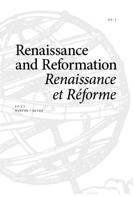 Couverture du numéro 'Volume 45, numéro 1, hiver 2022' de la revue 'Renaissance and Reformation / Renaissance et Réforme'