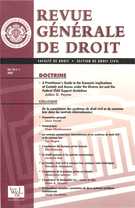 Couverture de Volume 32, numéro 1, 2002, p. V-192, Revue générale de droit