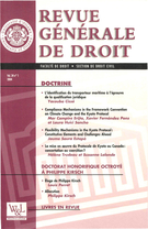 Couverture de Volume 34, numéro 1, 2004, p. 5-217, Revue générale de droit