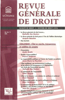 Couverture de Volume 36, numéro 4, 2006, p. 511-890, Revue générale de droit