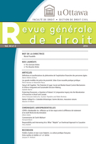 Couverture de 
      Volume 44, numéro 2, 2014, p. 229-583 Revue générale de droit