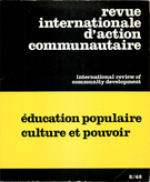 Couverture de Éducation populaire, culture et pouvoir, Numéro 2 (42), automne 1979, p. 3-199, International Review of Community Development / Revue internationale d’action communautaire