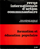 Couverture de Formation et éducation populaire, Numéro 3 (43), printemps 1980, p. 3-175, International Review of Community Development / Revue internationale d’action communautaire