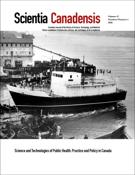 Couverture du numéro 'Science and Technologies of Public Health: Practice and Policy in Canada' de la revue 'Scientia Canadensis'
