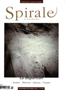 Couverture de La disparition, Numéro 205, novembre–décembre 2005, p. 3-62, Spirale