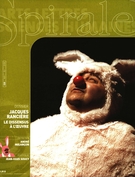 Couverture de Jacques Rancière, Numéro 220, mai–juin 2008, p. 2-56, Spirale