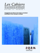 Couverture de L’imaginaire du Nord et du froid en musique : esthétique d’une musique nordique, Volume 14, numéro 1, mai 2013, p. 7-80, Les Cahiers de la Société québécoise de recherche en musique