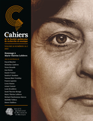 Couverture du numéro 'Hommage à Marie-Thérèse Lefebvre' de la revue 'Les Cahiers de la Société québécoise de recherche en musique'