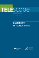 Couverture de L'audit dans le secteur public, Volume 18, numéro 3, automne 2012, p. III-188, Télescope